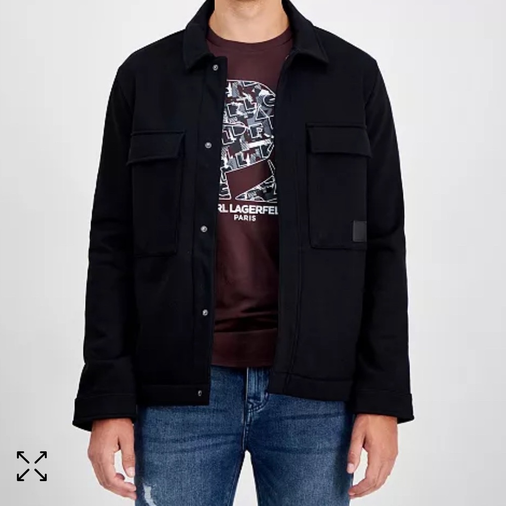 Karl Lagerfeld -  Men's Long sleeve Shirt Jacket -Size M / NWT (Sample)
